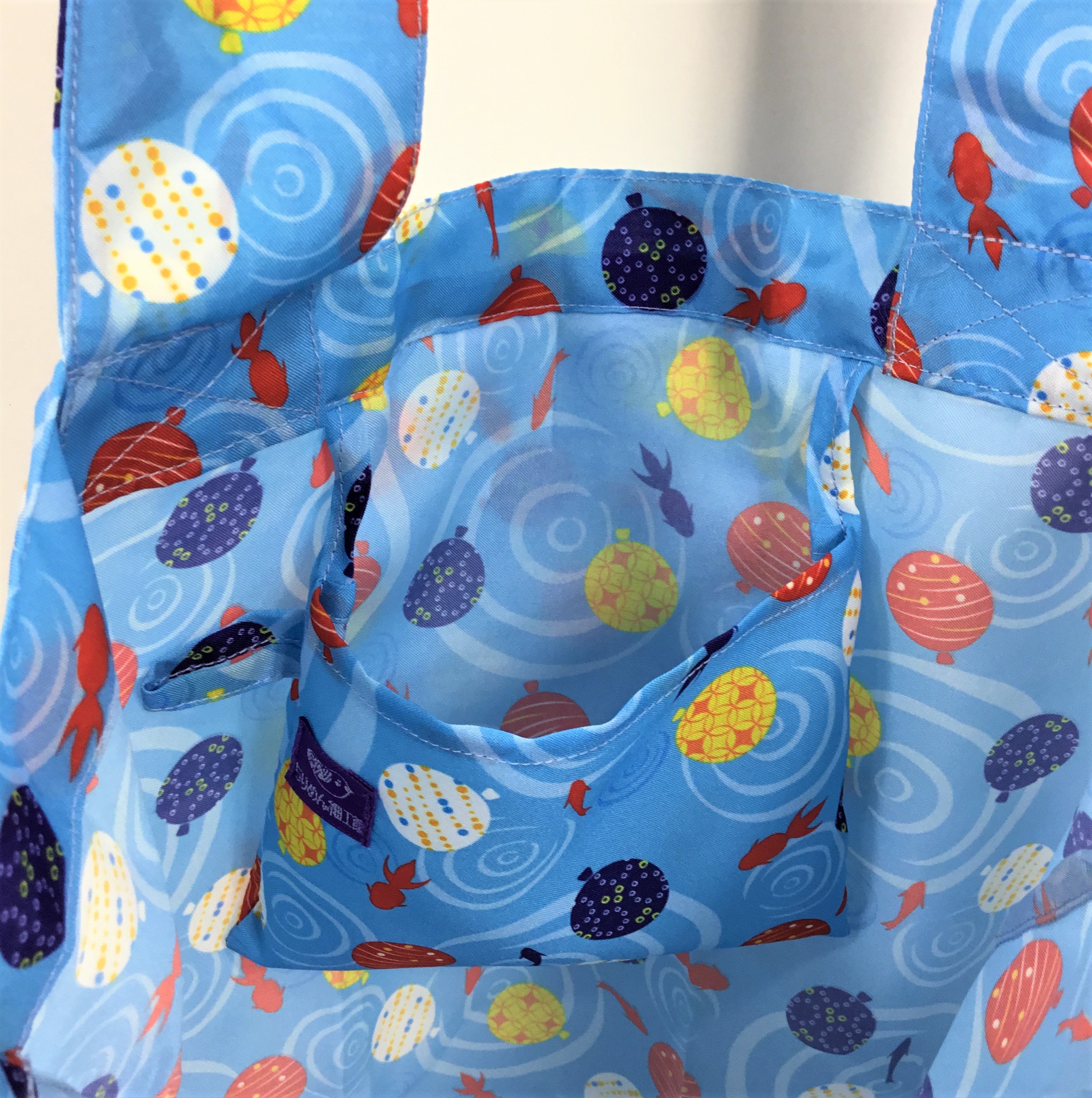 受注生産商品 エコバッグ レジ袋 日本製 水風船と金魚 和雑貨 アクセサリー 企画 製造 卸 小売 ｏｅｍ